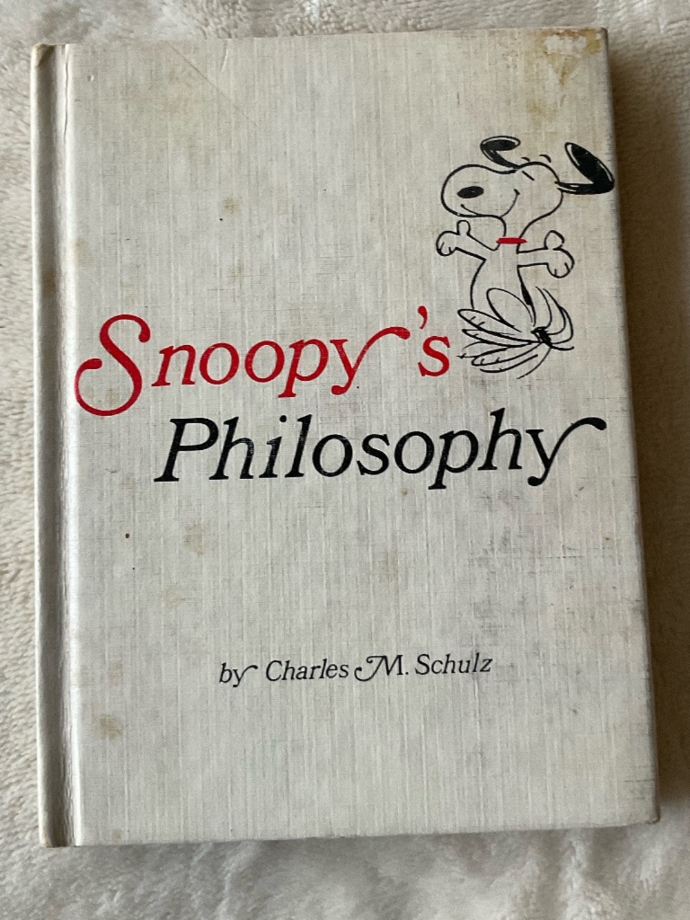 VTG- 1960s peanuts Snoopy philosophy, hardcover book Charles Schulz